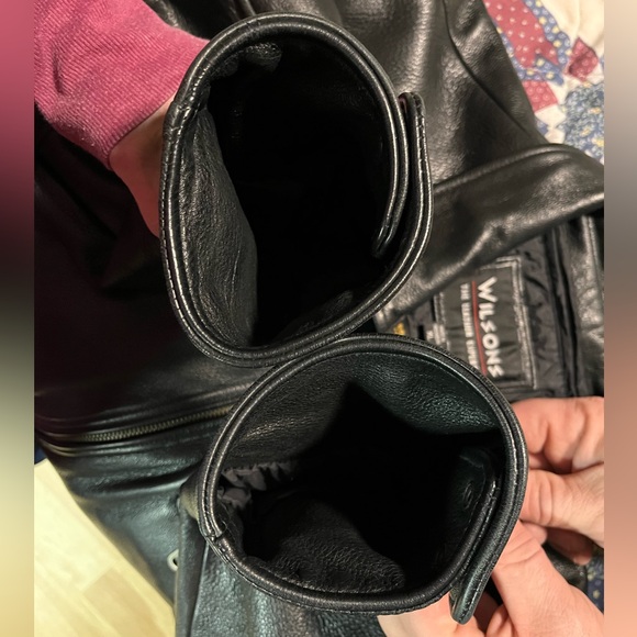 Wilsons Lined Black Leather Jacket - Picture 8 of 8